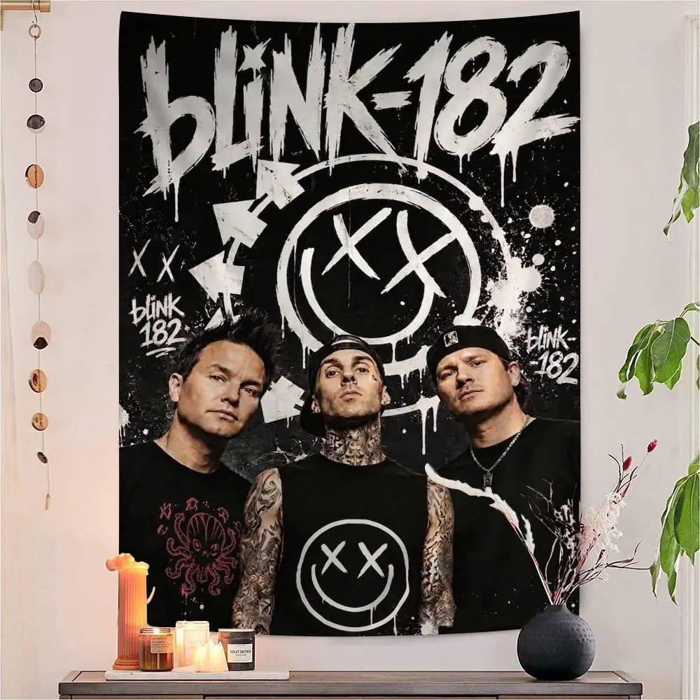Rock Band B-Blink 182 DIY Wall Tapestry for Living Room Home Dorm Decor Wall Art Decor