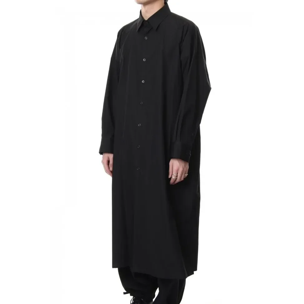 يوجي أوك مطبوعة بوبلين طويلة. يوجي أوك البوبلين المطبوع طويل