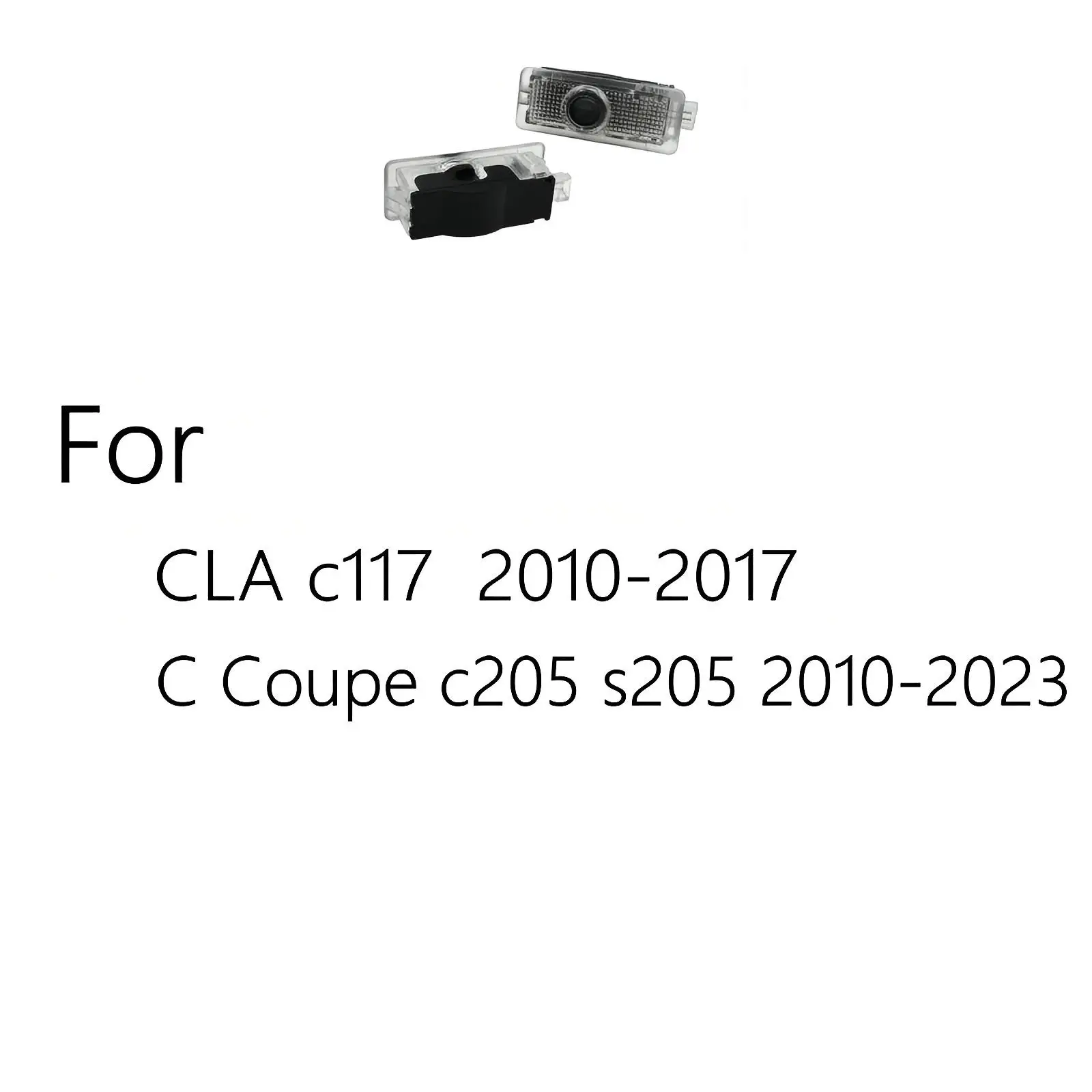 LED 자동차 문짝 웰컴 라이트 프로젝터 램프, 메르세데스 벤츠 CLA C117 2010-2017 C 쿠페 2010-2023 W205 S205 C205 amg 35 45 S 용, 2 개