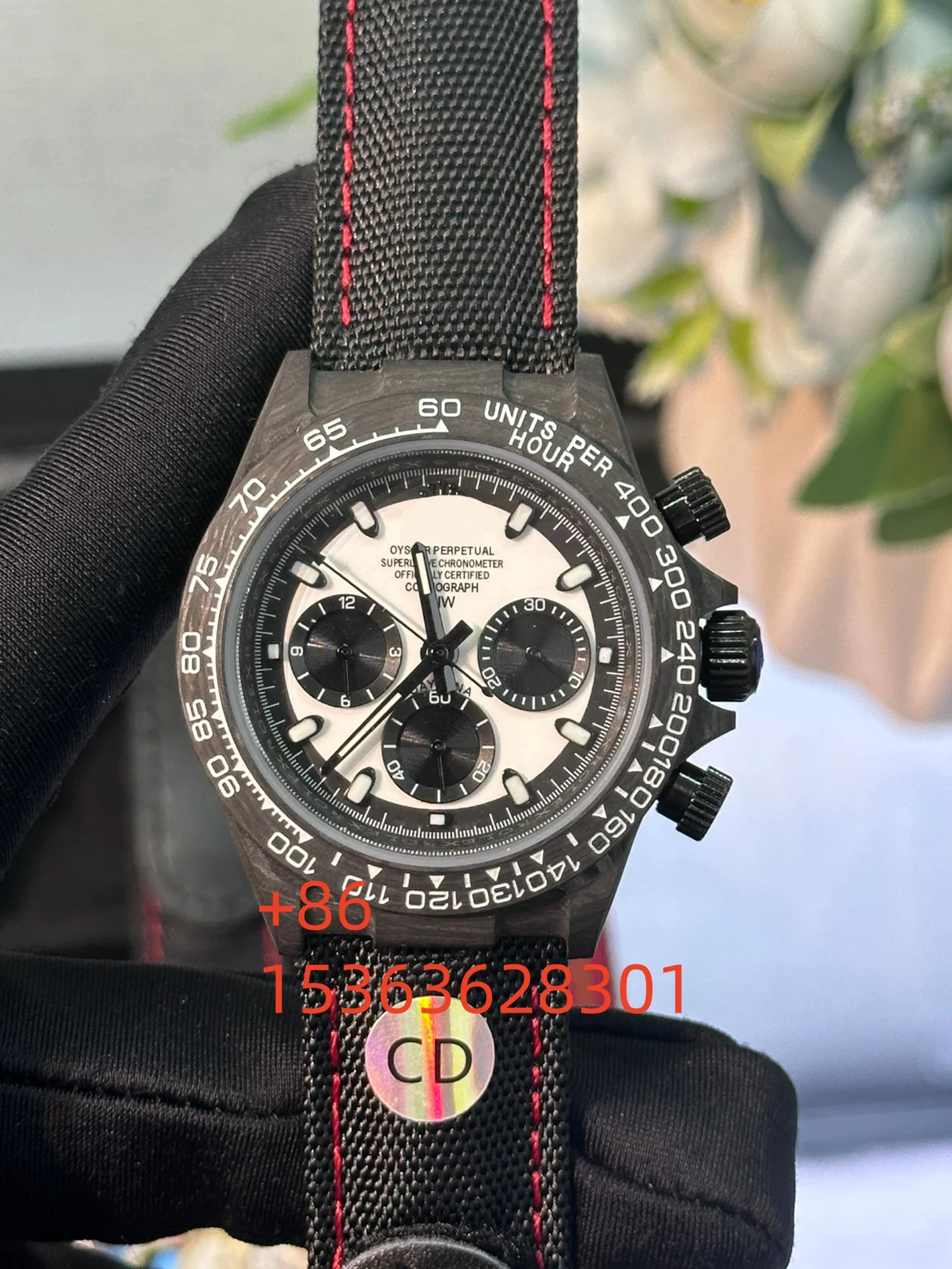 

Men's Carbon Fiber Automatic Mechanical Diving Watch 100m Waterproof Swiss 3D Luminous Sport Wristwatch