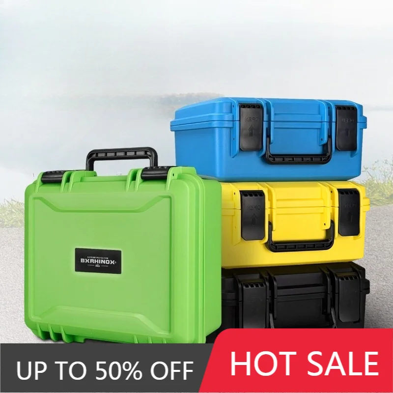Waterproof Equipment Storage Box Safe Instrument Protective Box Portable Tool Organizer Suitcase Household Hardware Tool Case