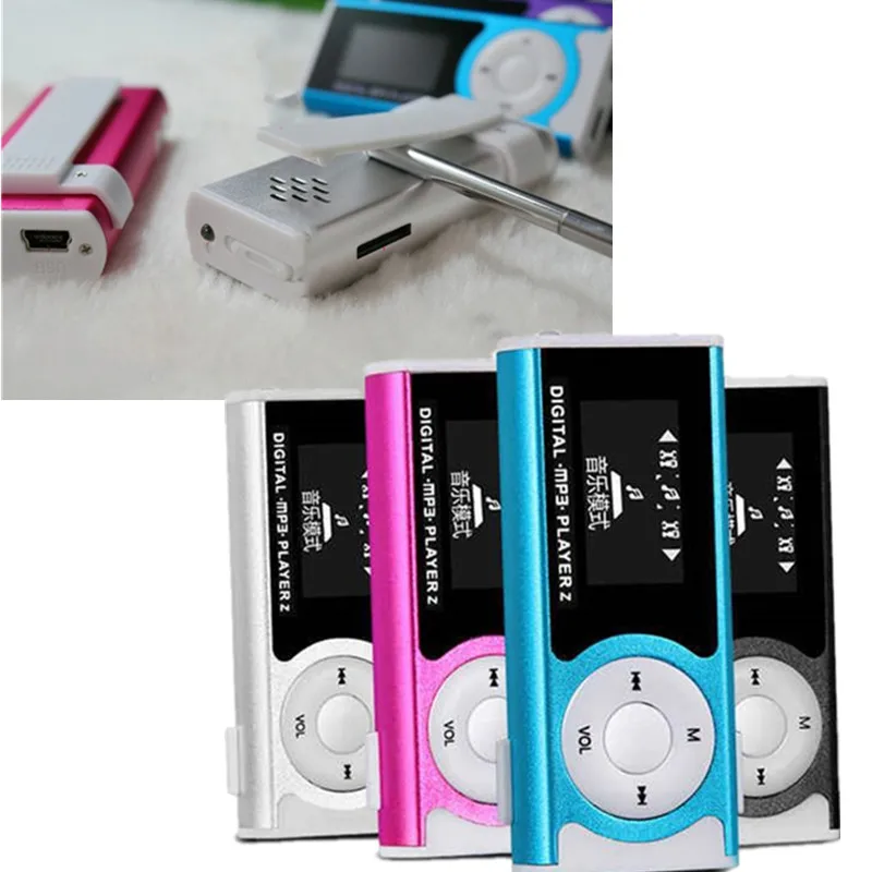 المحمولة بطاقة MP3 مع شاشة MP3/مع شاشة مصباح كليب MP3/مع الصوت الخارجي عالية الجودة مشغل موسيقى MP3 المحمولة