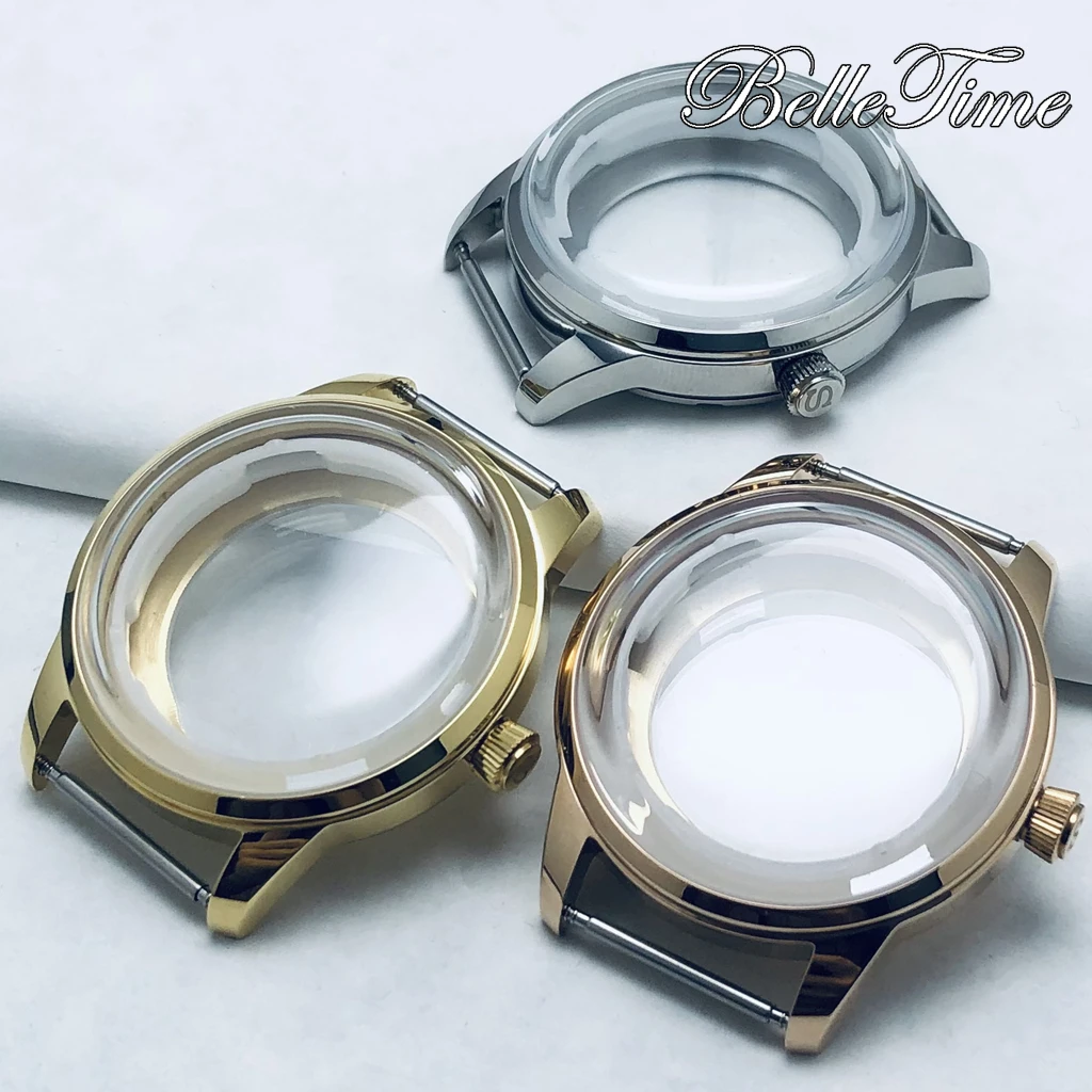 NH35 40mm Cocktails Design Case Arched Glass Watch Case Available Models Fit Fit NH34 NH35 NH36 NH38 NH70 Movement