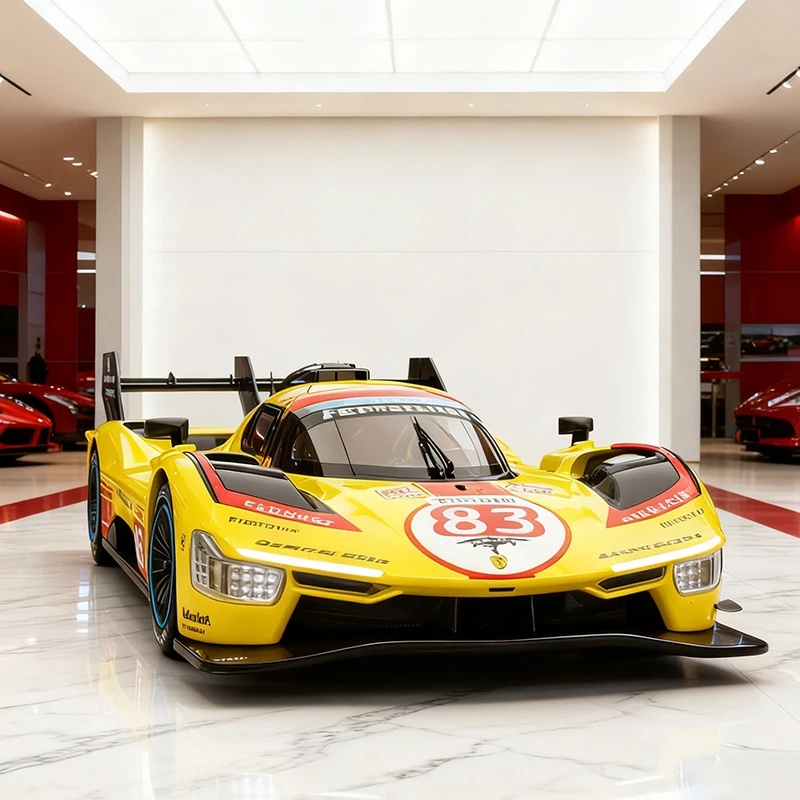 

1:22 499P Le Mans гоночный автомобиль из сплава, модель игрушечного автомобиля, литье под давлением металла, звуковой и световой автомобиль, игрушки для детей, автомобиль