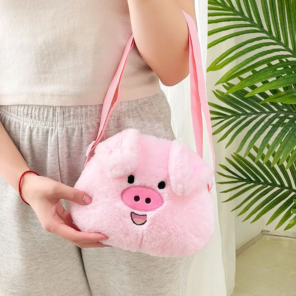 Simpatica mini borsa cartone animato rana portamonete in peluche orso panda borsa a tracolla singola per bambini borsa da donna borsa per bambola in peluche borsa per bambini