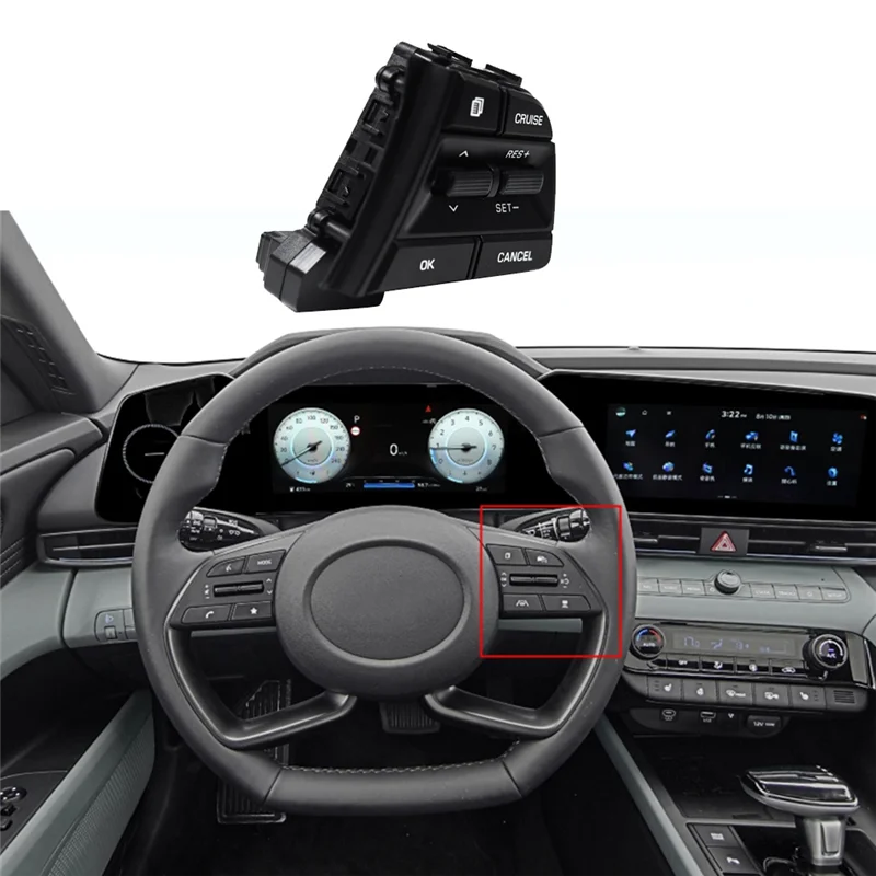 

Car Steering Wheel Right Side Cruise Control Buttons For Hyundai Elantra 2015-2020 Car Spare Parts Parts 96720F2040