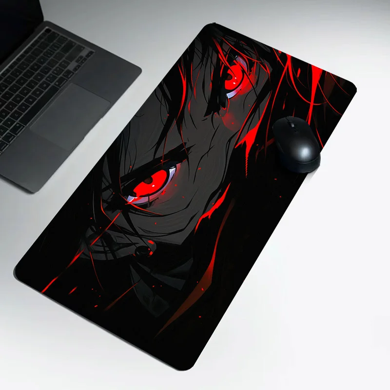 CIFBUY Extra Large Gaming Mouse Pad Anime Eye Red Black PC Keyboard Desk Mat Smooth Non-Slip Rubber Base Home Office Laptop Deco