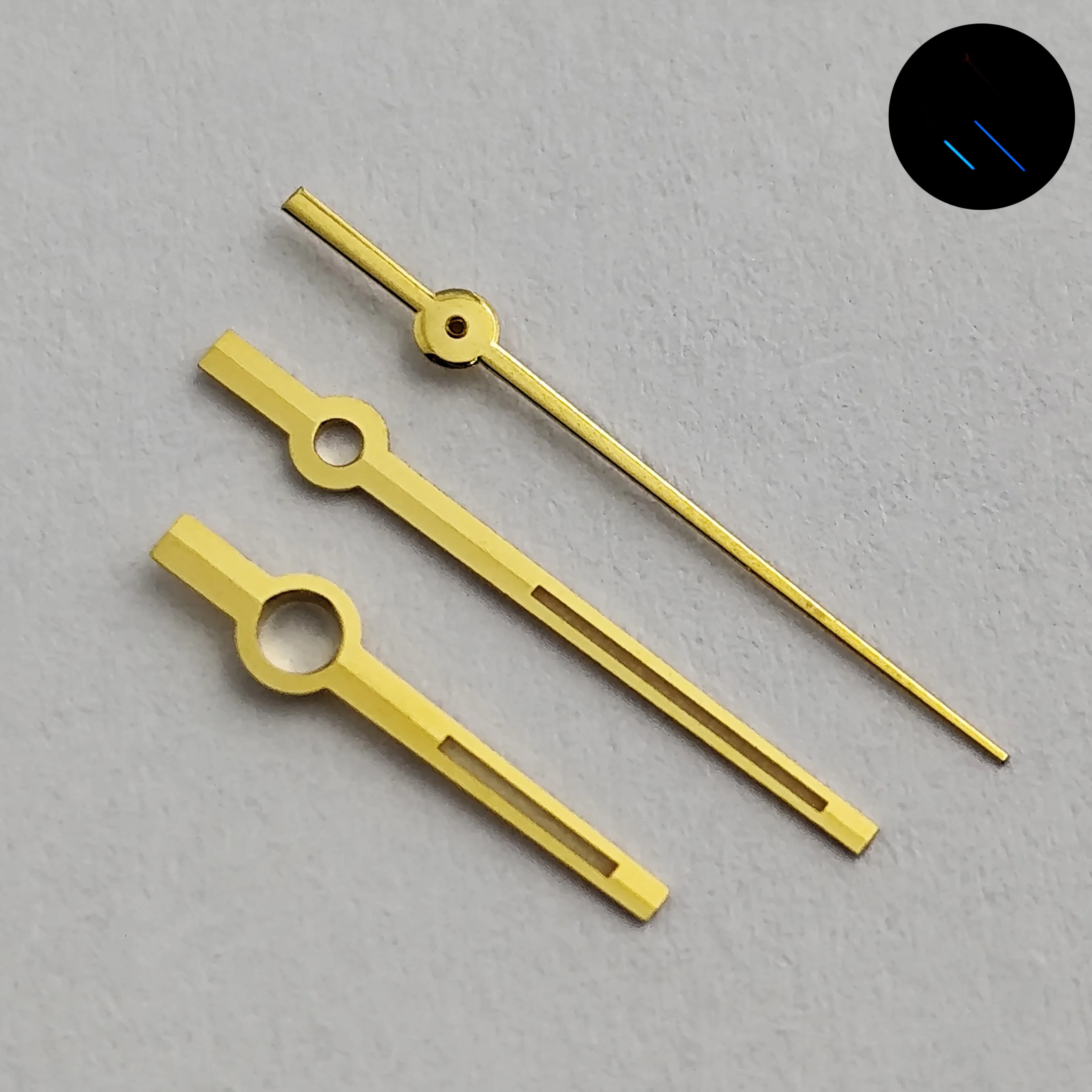 NH35 Hands Silver Gold Watch Hands Bgw9 Blue-Green  Luminous For NH35 NH36 NH34 Movement  Watch Hands Mod view 3