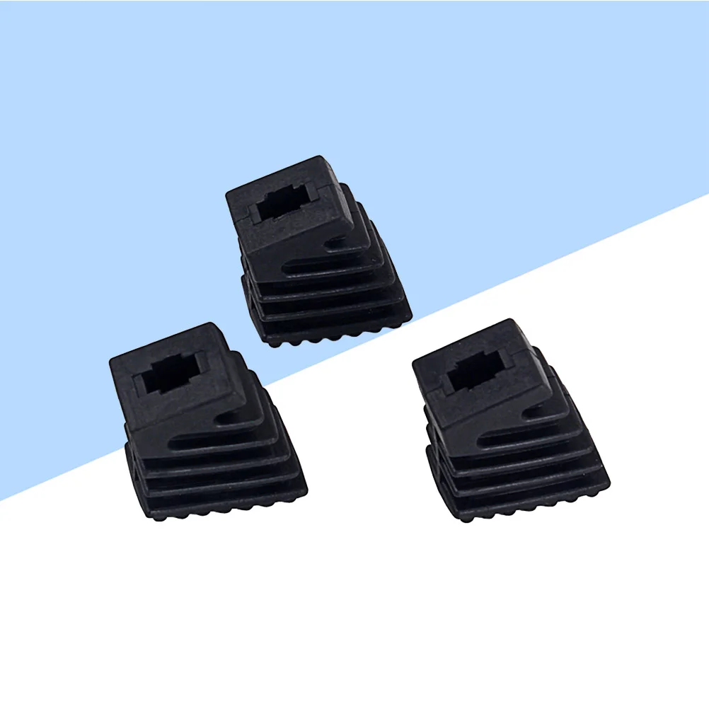 

3PCS Drum Rubber Feet Drum Rack Floor Protector Percussion Parts for Drum Cymbal Stand Rack Bracket (Black)