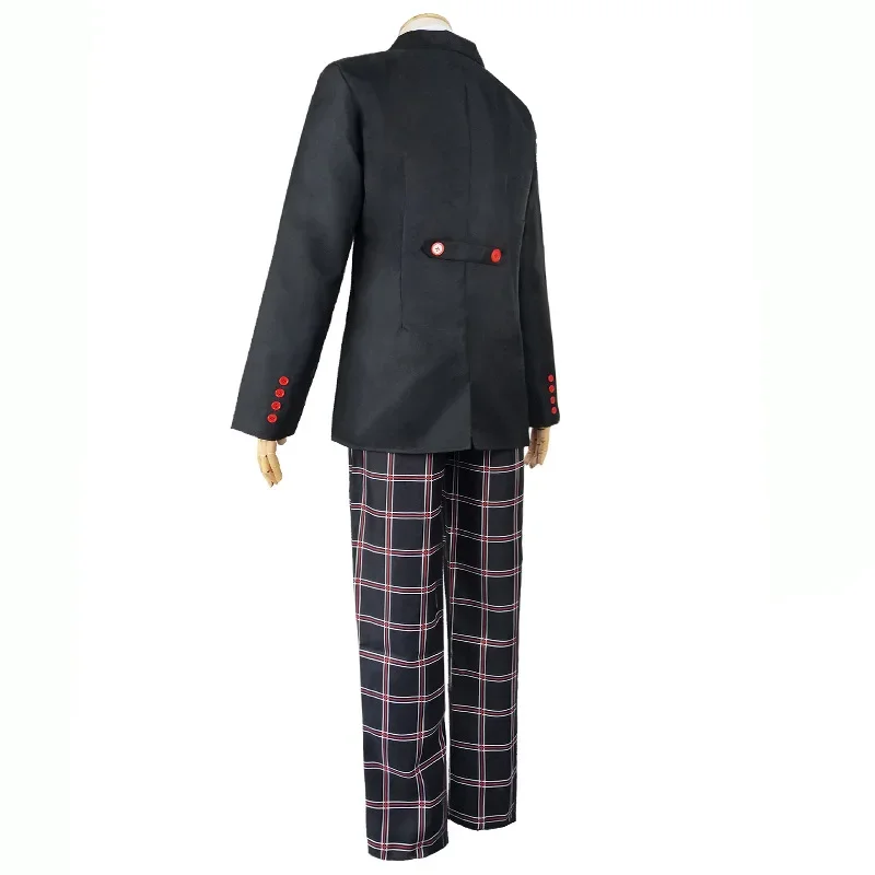 Traje de uniforme de Anime de Amamiya Ren para hombre, traje de Cosplay de juego Persona 5, abrigo, pantalones, camisa, disfraz de Halloween