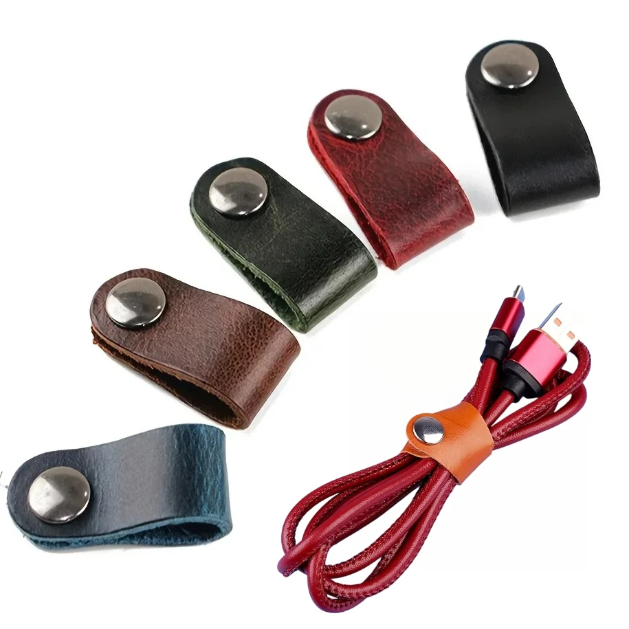 5Pcs Compact Cord Organizer Cable Winder for Earphones Chargers USB Wires Portable Slim Lightweight
