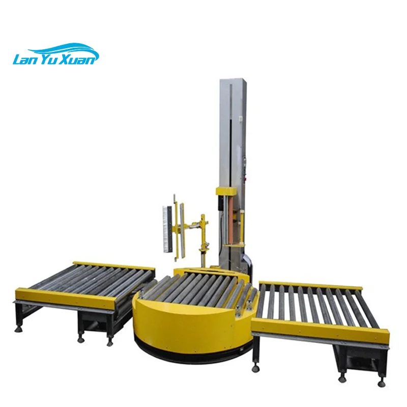 Online Automatic Stretch Pallet Wrapping Machine / Pallet Wrapper