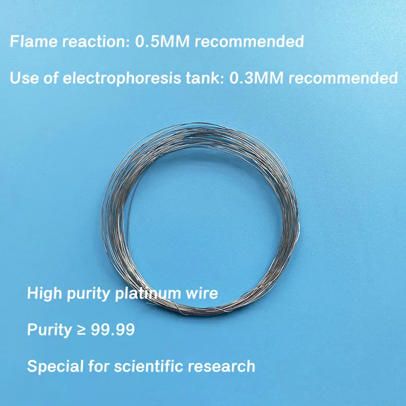 Pure Pt wire, platinum wire electrode, electrophoresis cell electrode, purity: 99.99%