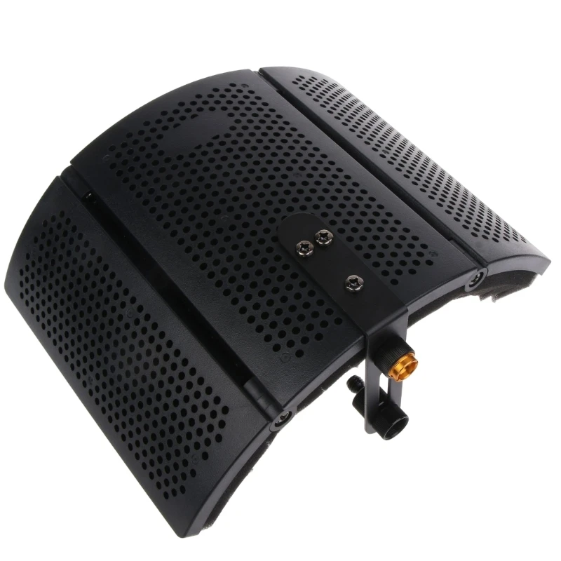 F3MA Microphone Isolation Shield Studio Recording Shield Reflection Filter Foam Soundproof Microphone Shield