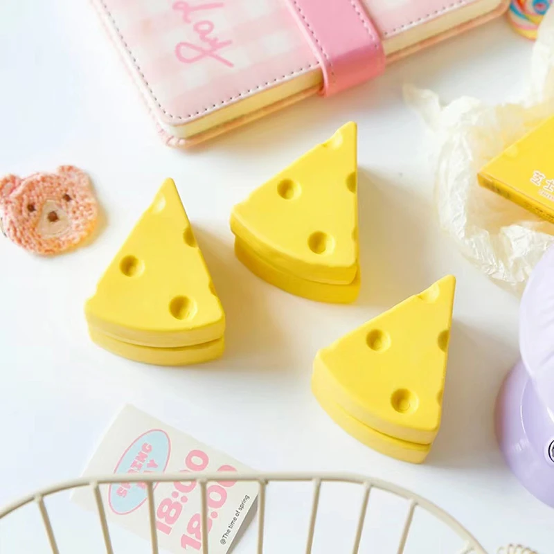 Kids Students Cool Prizes Stationery Cute Kawaii Creative Rubber School Supplies Novelty Lovely Cheese Eraser