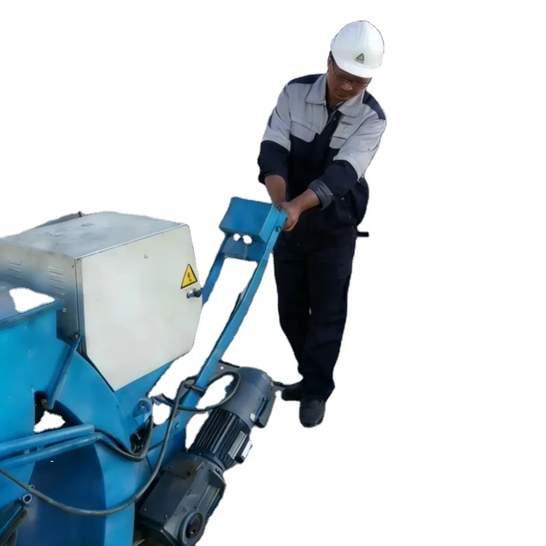 Durable Small Portable Electric PLC Concrete Pavement Shot Blasting 850mm Steel Anti Skid