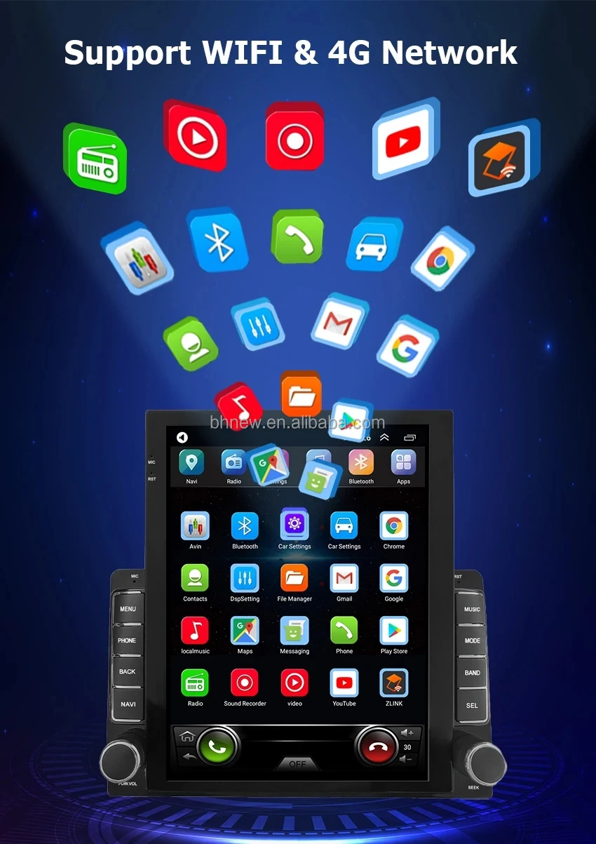 Vertical Screen Car STEREO for toyota Fortuner HILUX Revo Vigo 2007-2015 Android Carplay ANDROID Auto GPS