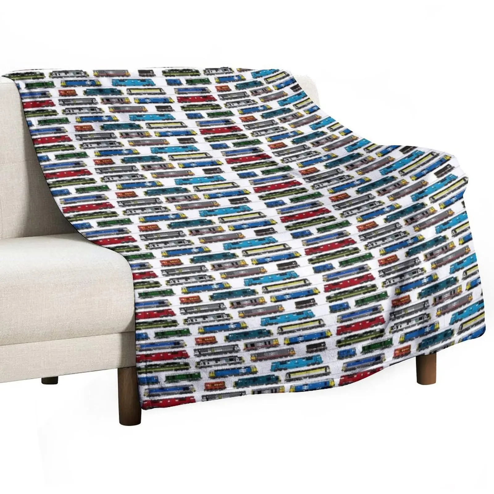 

Diesel Locomotive Print Throw Blanket Blankets For Baby Decorative Beds Blankets