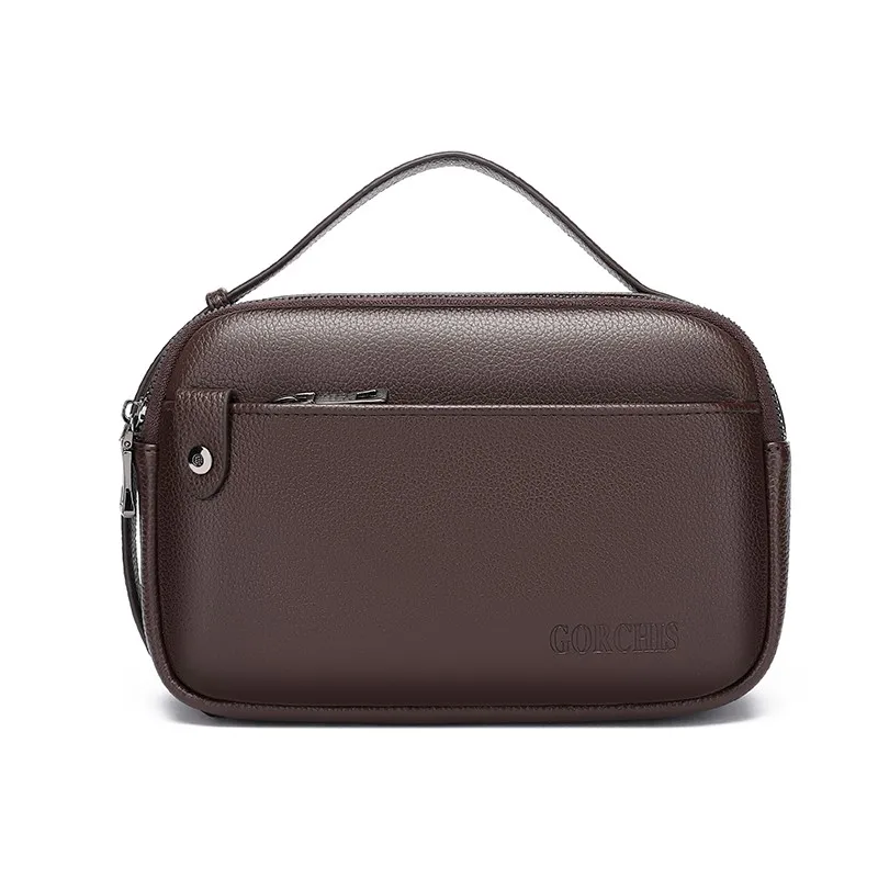 Men's Handbag Wallet Multi Pocket High Quality Bags Moneybag Organizer Large Capacity Business Casual Soft PU Leather 파우치