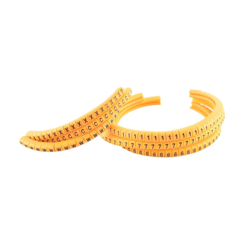 EC-2 EC-3   ( A-Z )Cable Marker 100PCS  yellow Cable Markers Single Letters  A to Z  for wire diameter EC-0 EC-1