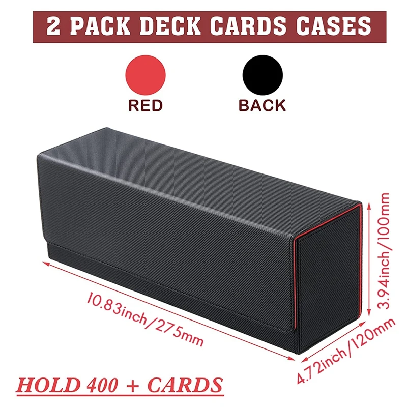 Card Toploader Storage,Trading Cards Holding Box For 300+ Cards Top Loader For Magic Cards Baseball Cards Trading Cards