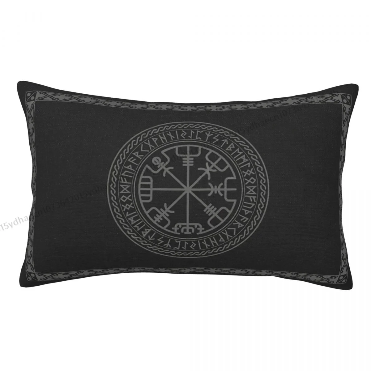 Viking Symbol Vegvisir Runic Viking Compass Viking Printed Pillow Case Backpack Coussin Covers Soft Home Decor Pillowcase