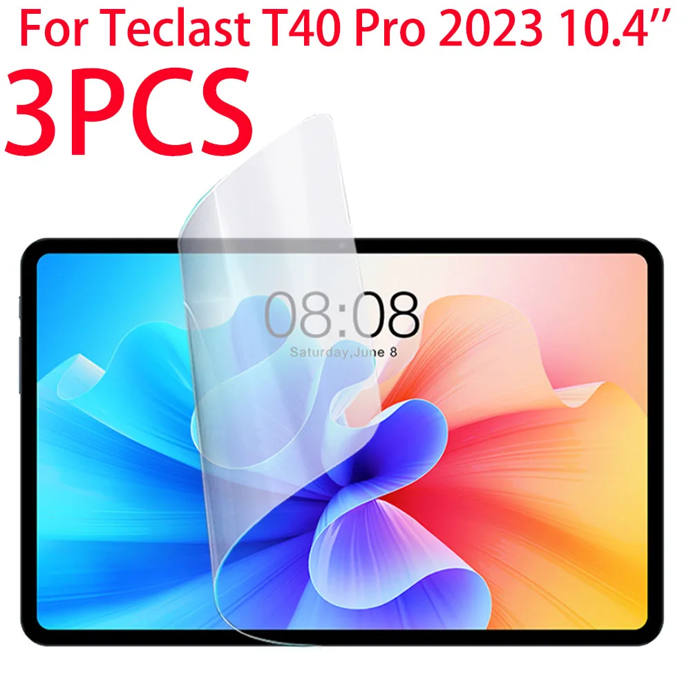 

3PCS PET Soft Film Screen Protector For Teclast T40 Pro 2023 10.4 inch Tablet Protective Film For Teclast T40Pro 2023 10.4''