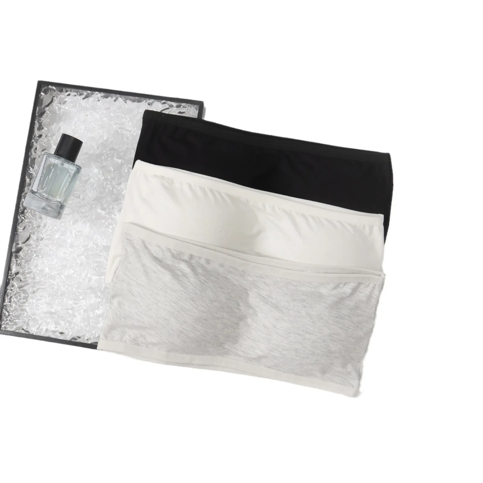 3 Stück Mädchen-Modal-BH ohne Träger, nahtloser Crop-BH für Schülerinnen, weicher BH für Damen, Unterwäsche für Schülerinnen der Mittel- und Oberstufe – Detail 5