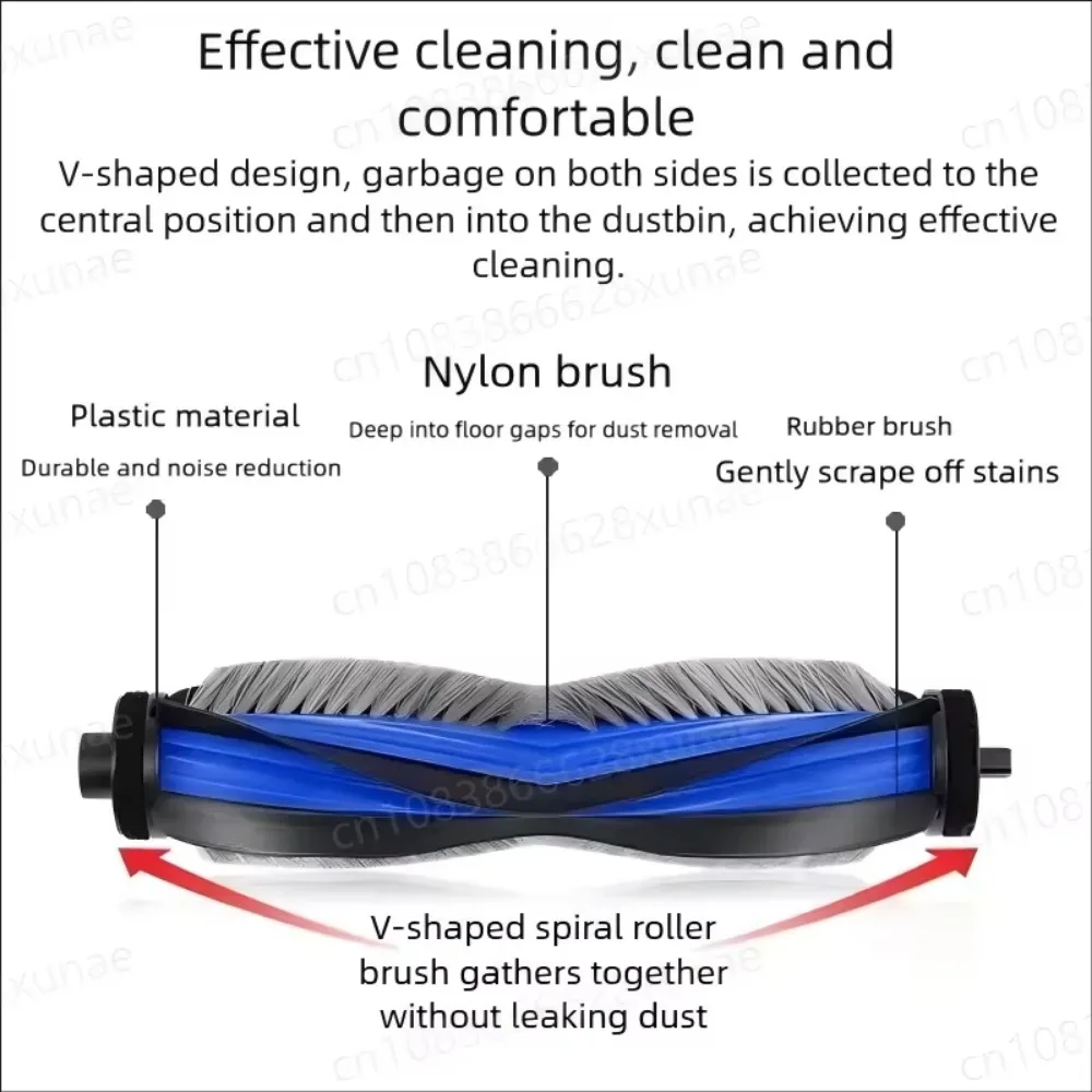 Replacement Kit for Ecovacs X8 Pro Omni/DEX 56 Main/Side Brushes, Mop Cloths, HEPA Filters and Dust Bags Vacuum Parts