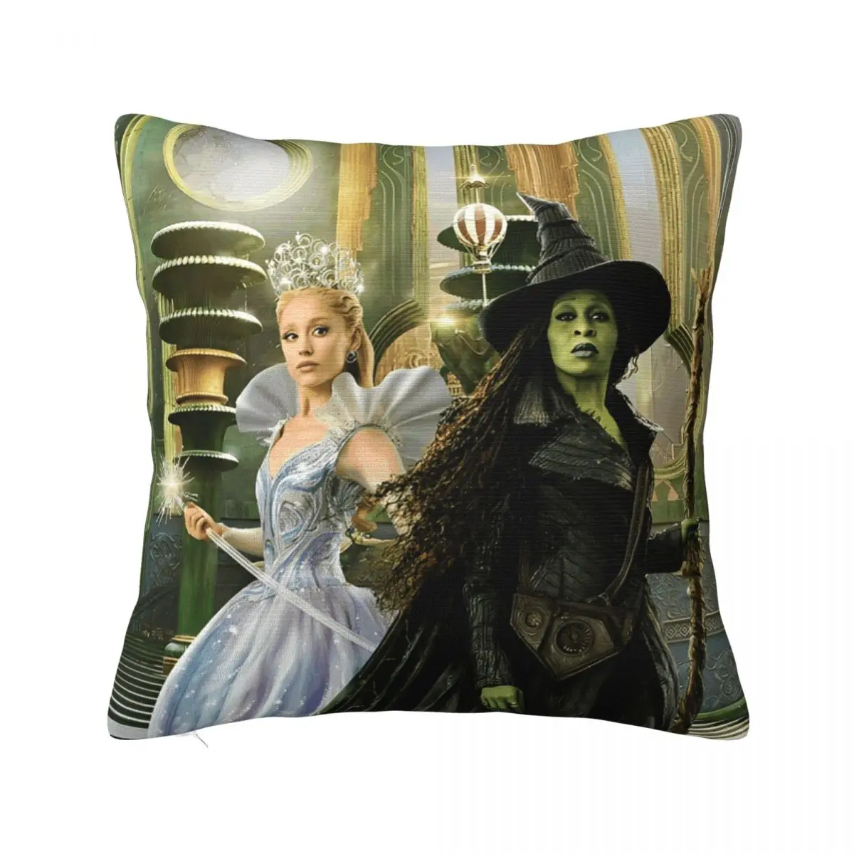 Wicked For Good Pillow Cover Printed Polyester Cushion Cover Decoration Throw Pillow Case Cover Home Zippered 40*40cm Multi Size