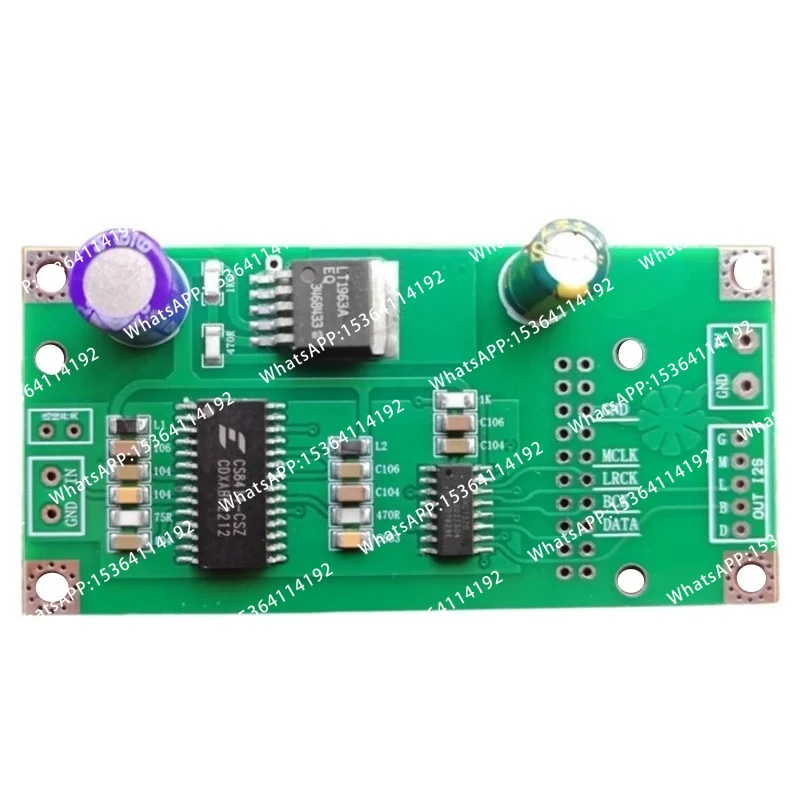 CS8414 Coaxial Receiver Board CS8412, AK4118 Compatible with Italian Interface I2S Input.
