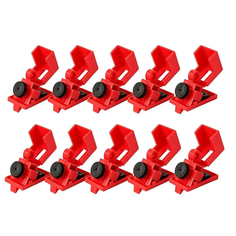 

A74E-10 Pack Circuit Breaker Lockout Device 120/277 Volt Clamp-On Single Pole Breaker Lock Out Device