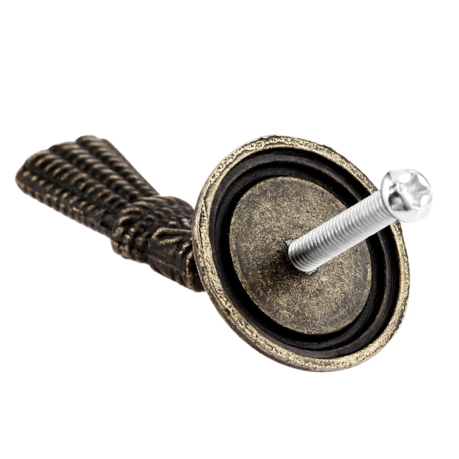 1PC European Style Pull Knob For Cupboard Cabinet Door Wardrobe Drawer Hardware Fittings With Screw Antique Bronze 28*50mm