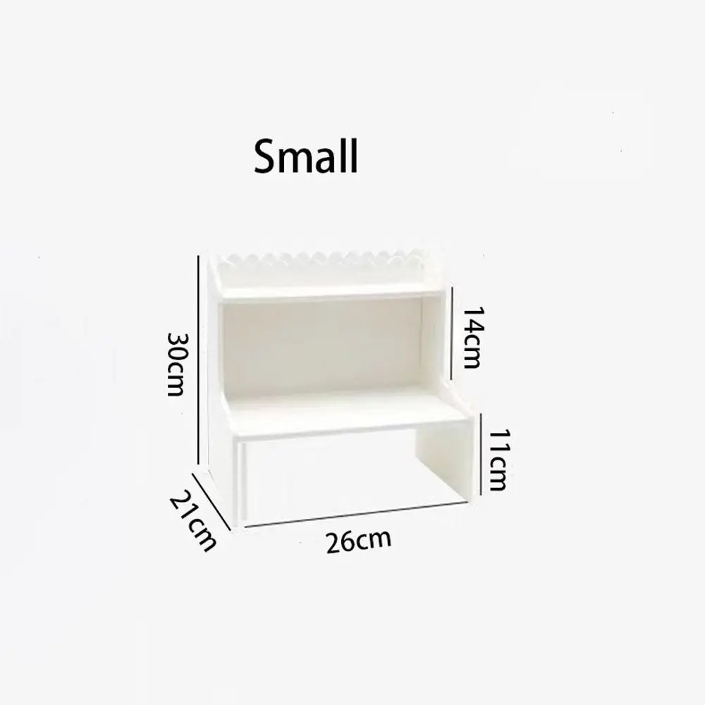 

Съемная двухслойная полка для хранения, многофункциональная деревянная пластиковая доска, органайзер для косметических мелочей, усиленный