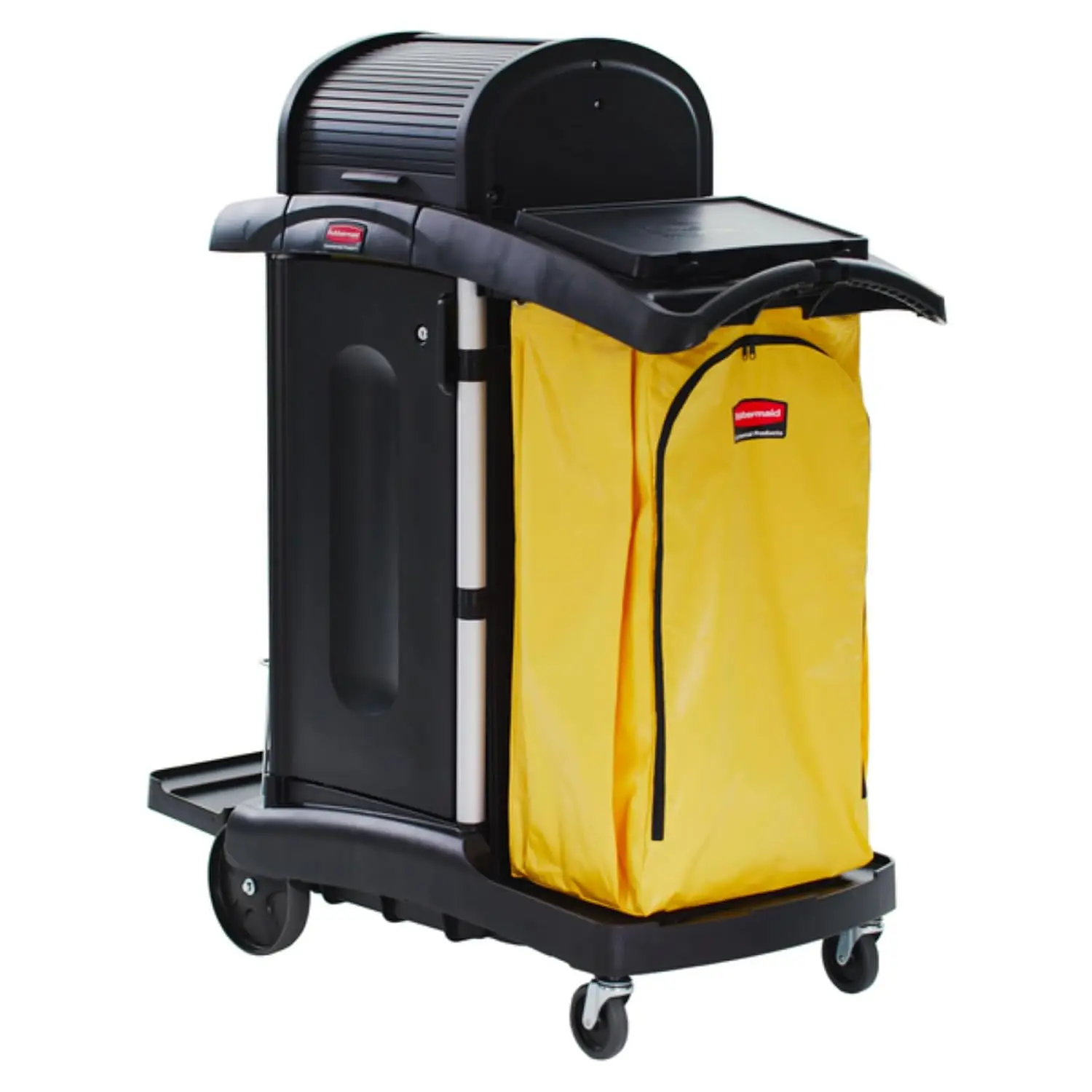High Security Janitorial Cart, Yellow