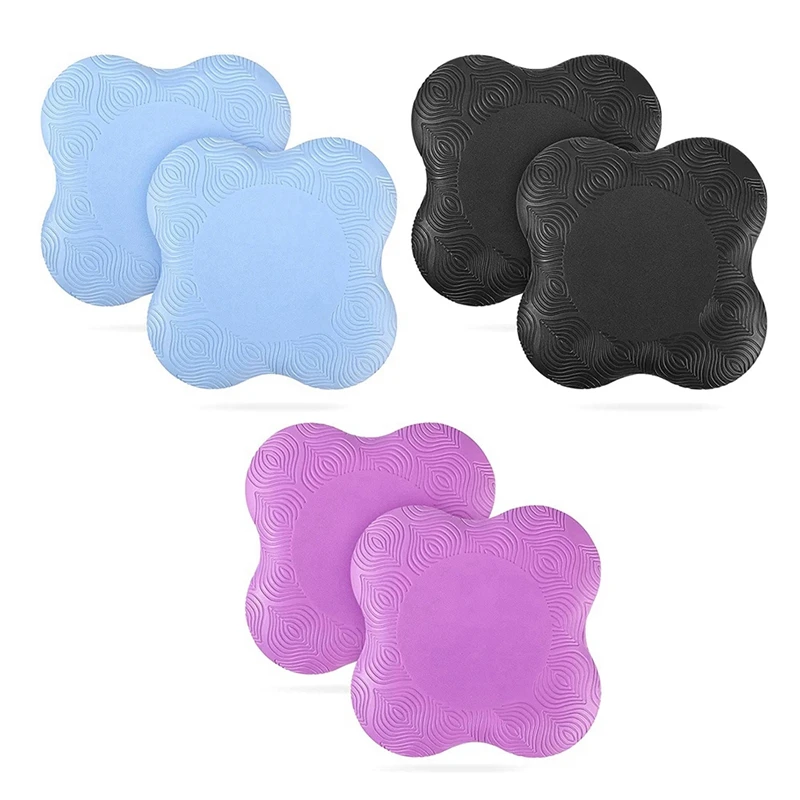 

New-6 Pcs Yoga Pads Extra Thick Kneeling Pad Anti Slipping Knee Cushion Support Pad For Yoga Exercise Meditation Workout