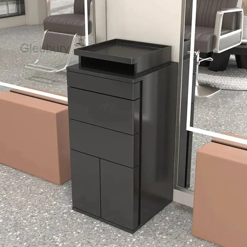 Barber Dedicated Shop Design Salon Trolley Simple Beauty Salon Storage Cabinet Taquilla Del Salón De Peluquería Salon Furniture