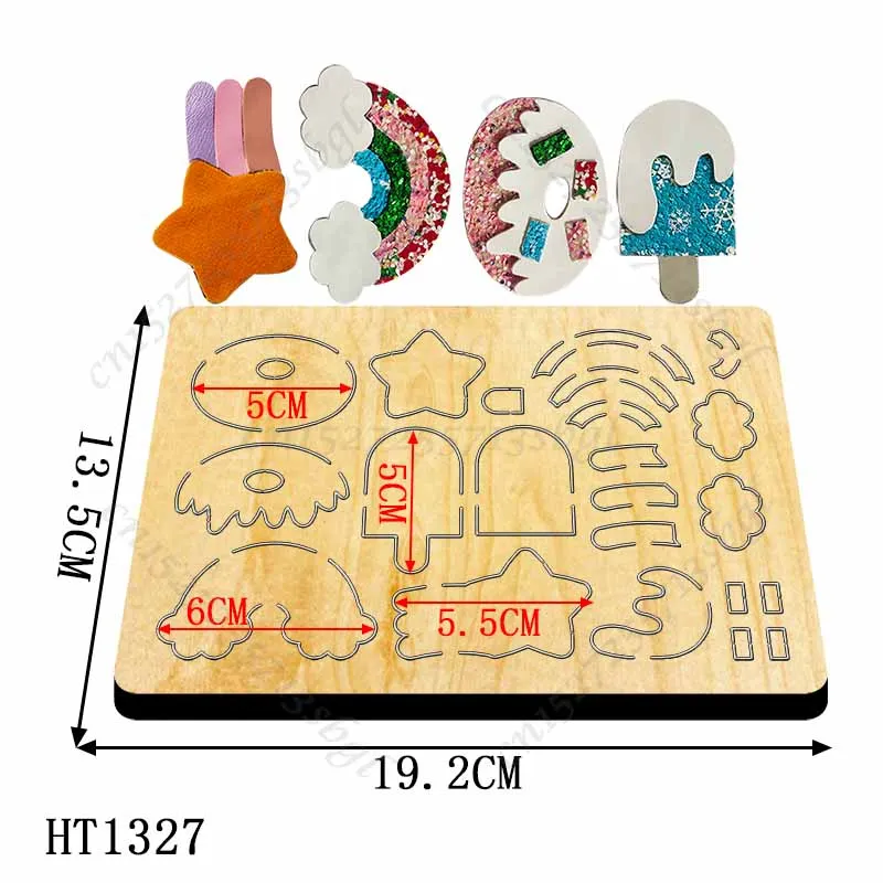 Hairpin decoration Cutting dies - New Die Cutting And Wooden Mold,HT1327 Suitable For Common Die Cutting Machines On The Market.