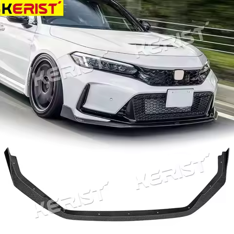 Front Lip For Honda Civic Type R FL5 23+ Carbon Fiber Front Lip Splitter spoiler