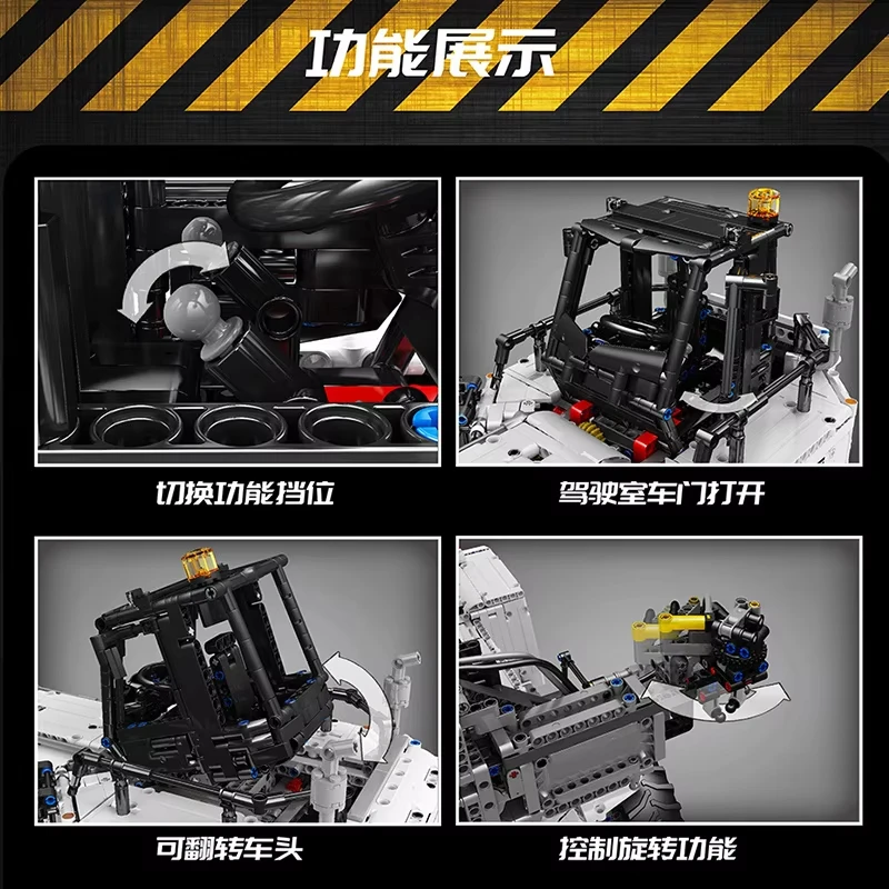 MOLD KING 17029 Ingegneria Tecnica Veicolo Contenitore Carrello Elevatore Building Blocks Camion di Controllo Remoto Auto Giocattoli Per I Regali Dei Bambini