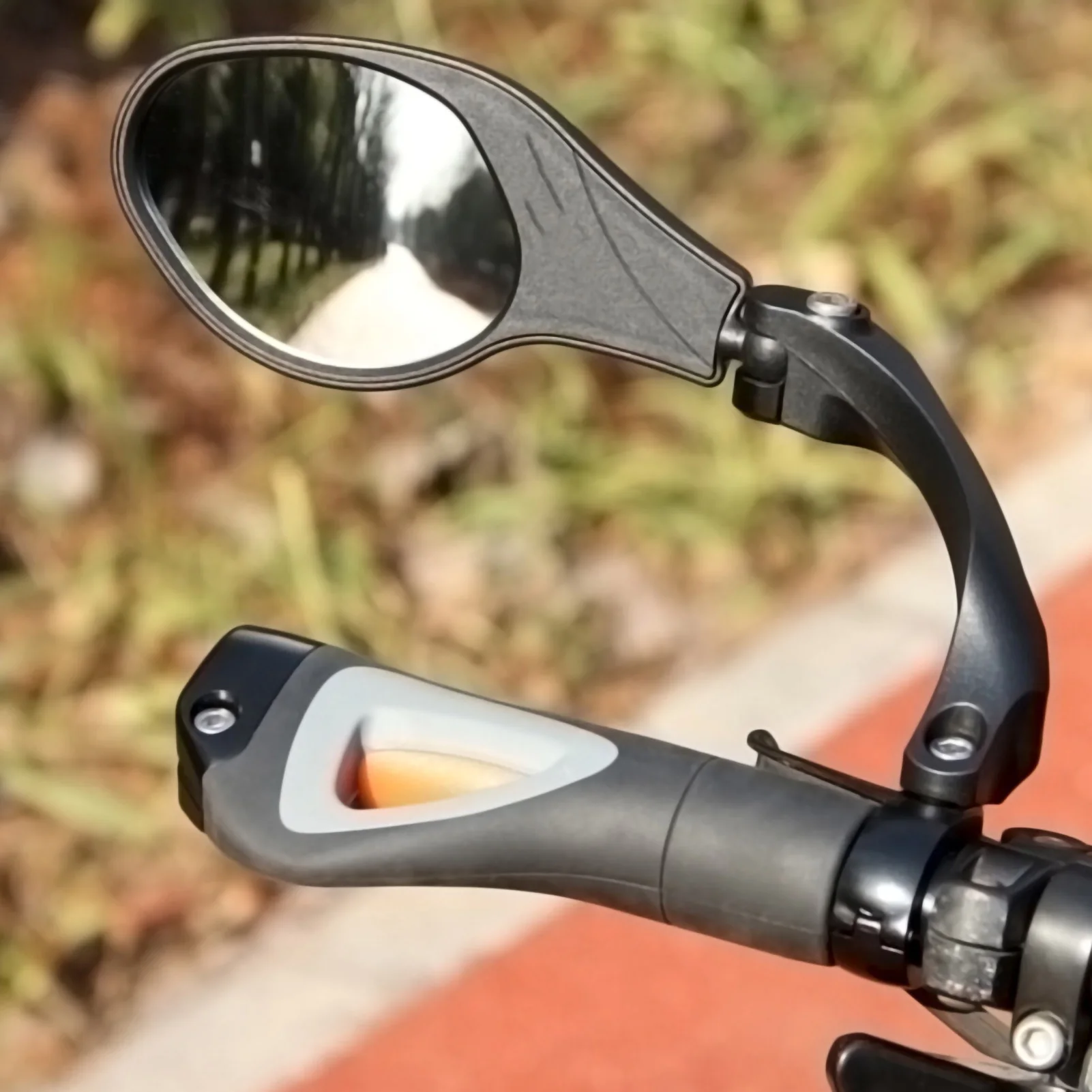 

Zk20 Bicycle Handlebar Review Rear Back View 360 Rotation Mirror for Mountain Road Bikes (Left)