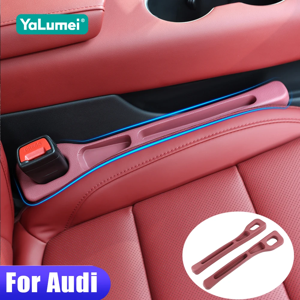 

For Audi A1 8X A3 8L 8P 8V A4 B6 B7 B8 B9 A5 A6 C5 C6 C7 C8 A7 TT 8N 8J Q3 Q5 8R FY Q7 4L 4M Q8 Car Seat Gap Filler Accessories