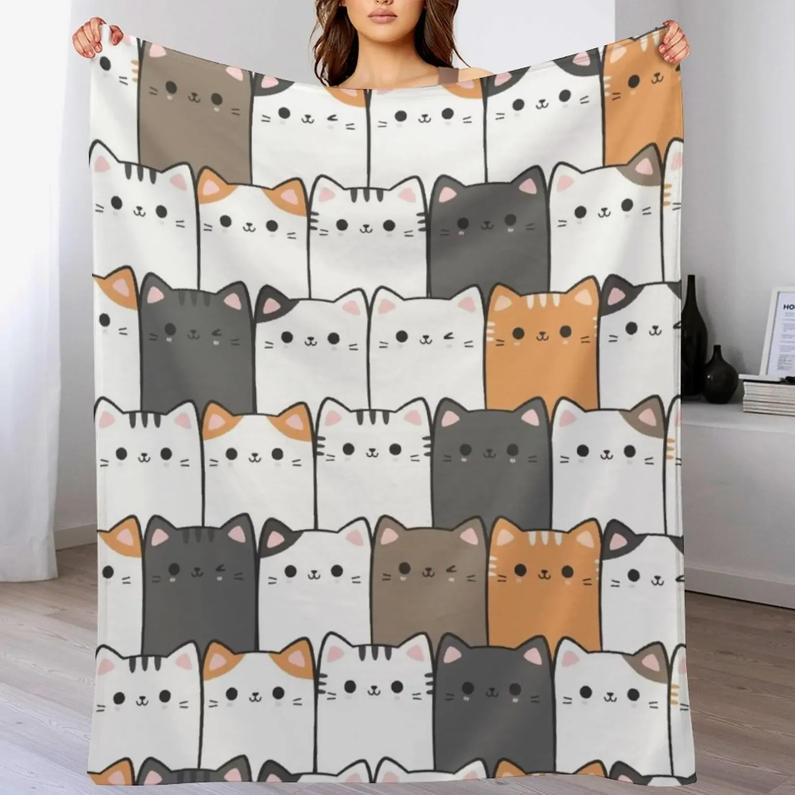 Copy of Cat Throw Blanket Lightweight Warm Blanket for Travel Camping
