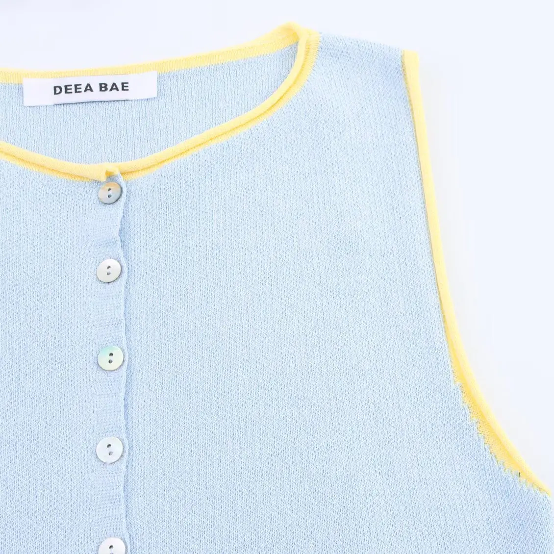 2025년 여름 신상 여성 니트 라운드 넥 레이어드 탑 패션 출퇴근용 루즈핏 단품 중국산