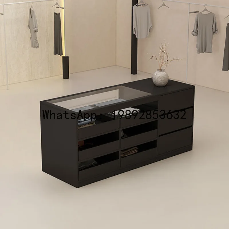 Hys clothing store cashier island counter women's clothing ornaments display cabinet