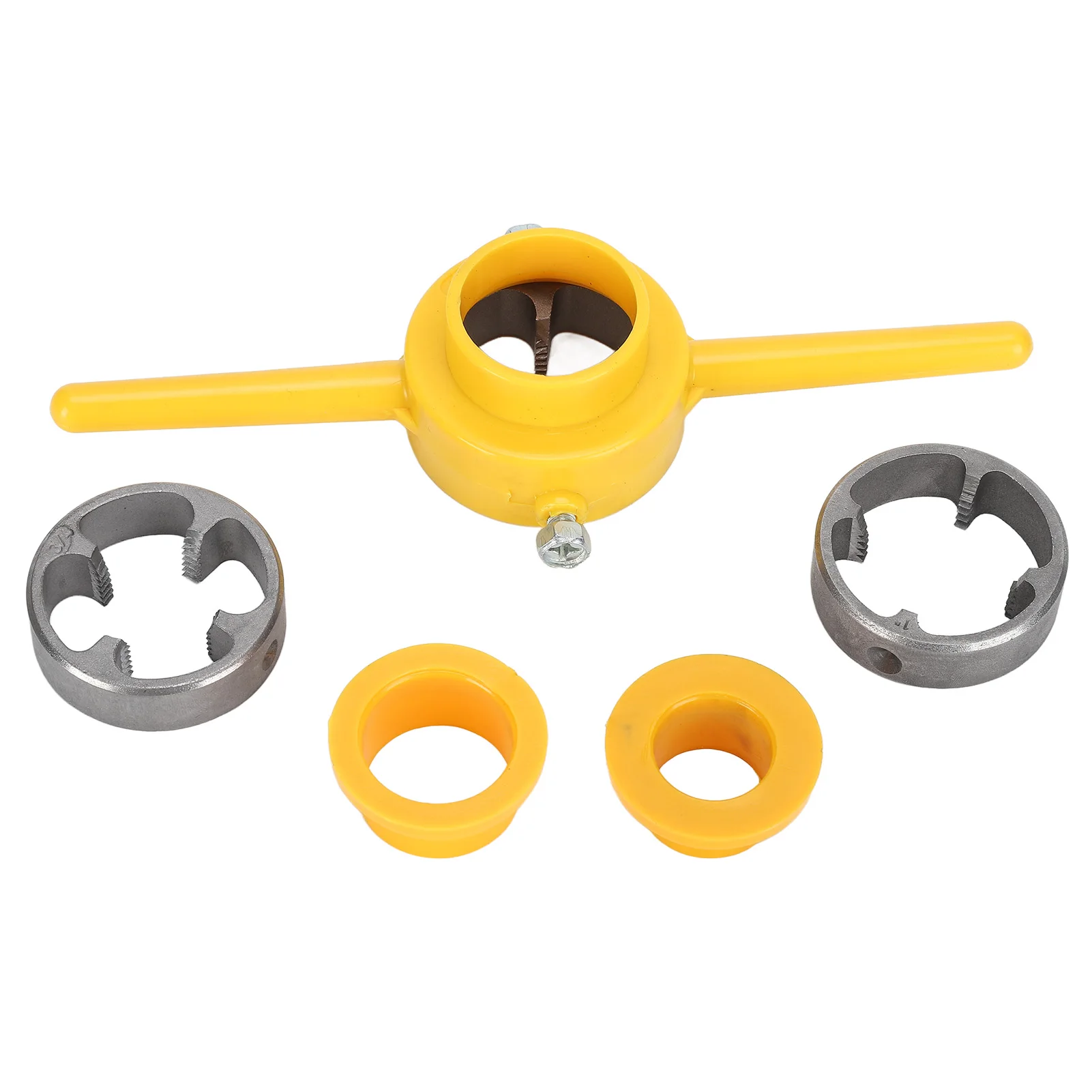 Pipe Threading Tool Pipe Threader  In Use with 3 Different Size Molds Shells for NPT Plastic Pipes for PVC Plastic Pipes