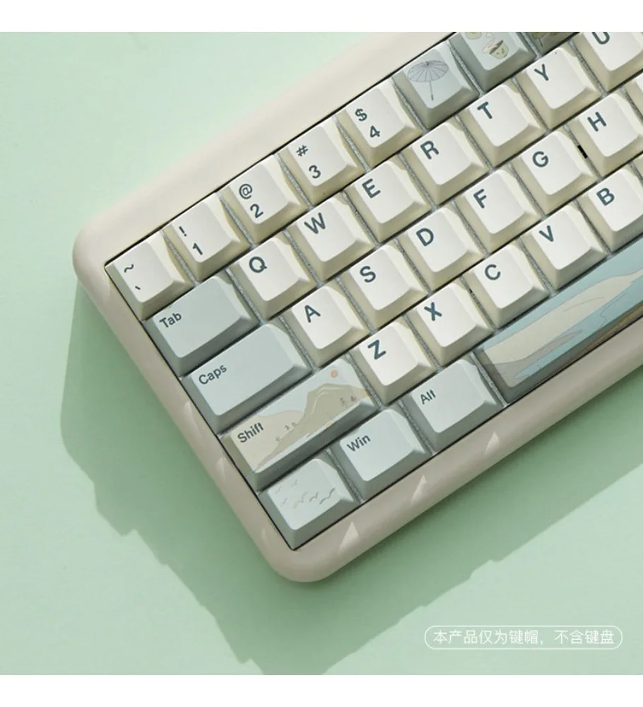 Jiangnan Yanyu keycap antique personality original PBT sublimation mechanical keyboard cap full set