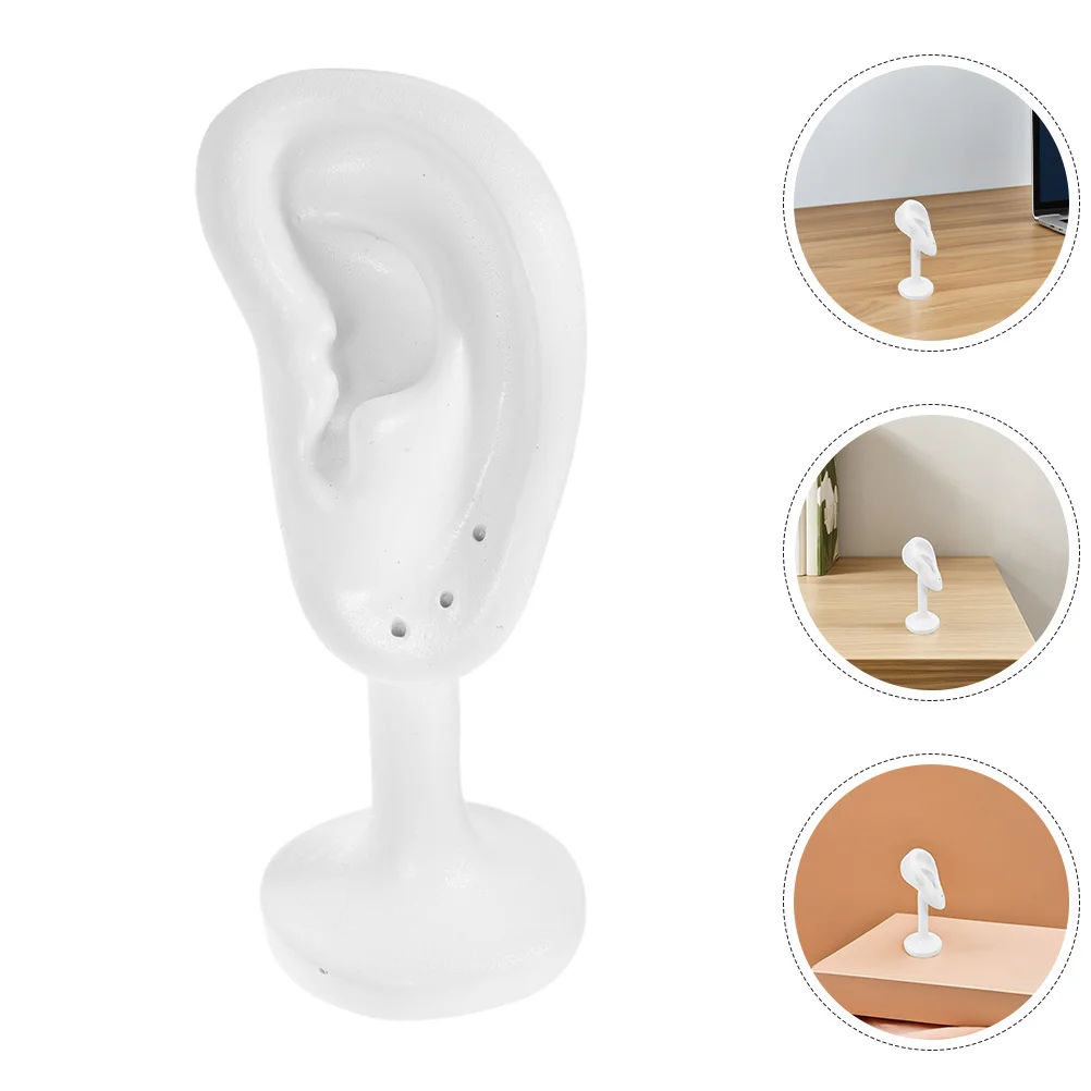 

2Pcs Ear Ring Display Stand Realistic Resin Simulated Ear Holder for Jewelry Store Live Streaming Photography Earring Organizer