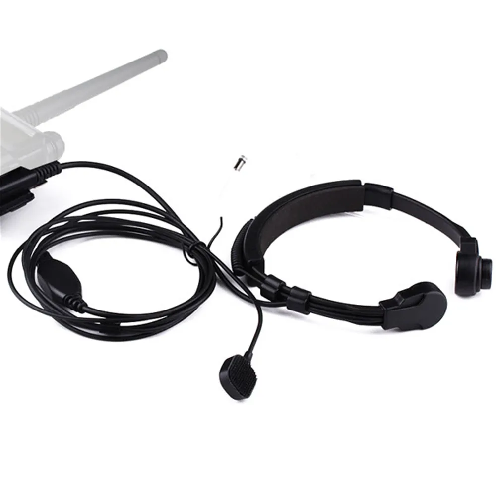 Throat Mic Walkie-Talkie Headset Transceiver For Walkie-talkie PTT Laryngophone Earphone For TYT Baofeng UV-5R BF-888S RT5R H77