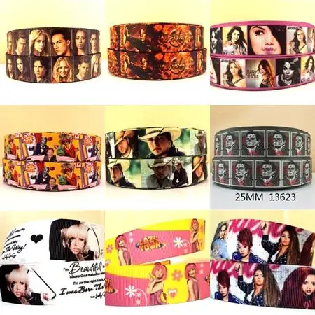10 Yards Multi Size Movie Theme Grosgrain Ribbons Party Decorations DIY Sewing Crafts For Hair Bows Gift Wrapping,10Yc1125